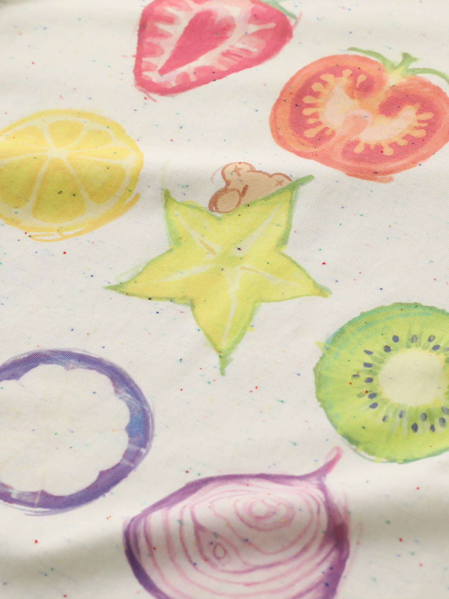 DOPAMINE FRUIT PRINT LONG-SLEEVE TEE