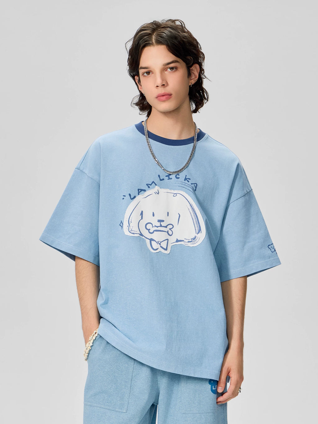 LAMLICKA Dog Patch T - Shirt: Stylish Comfort for Dog Lovers - LAMLICKA