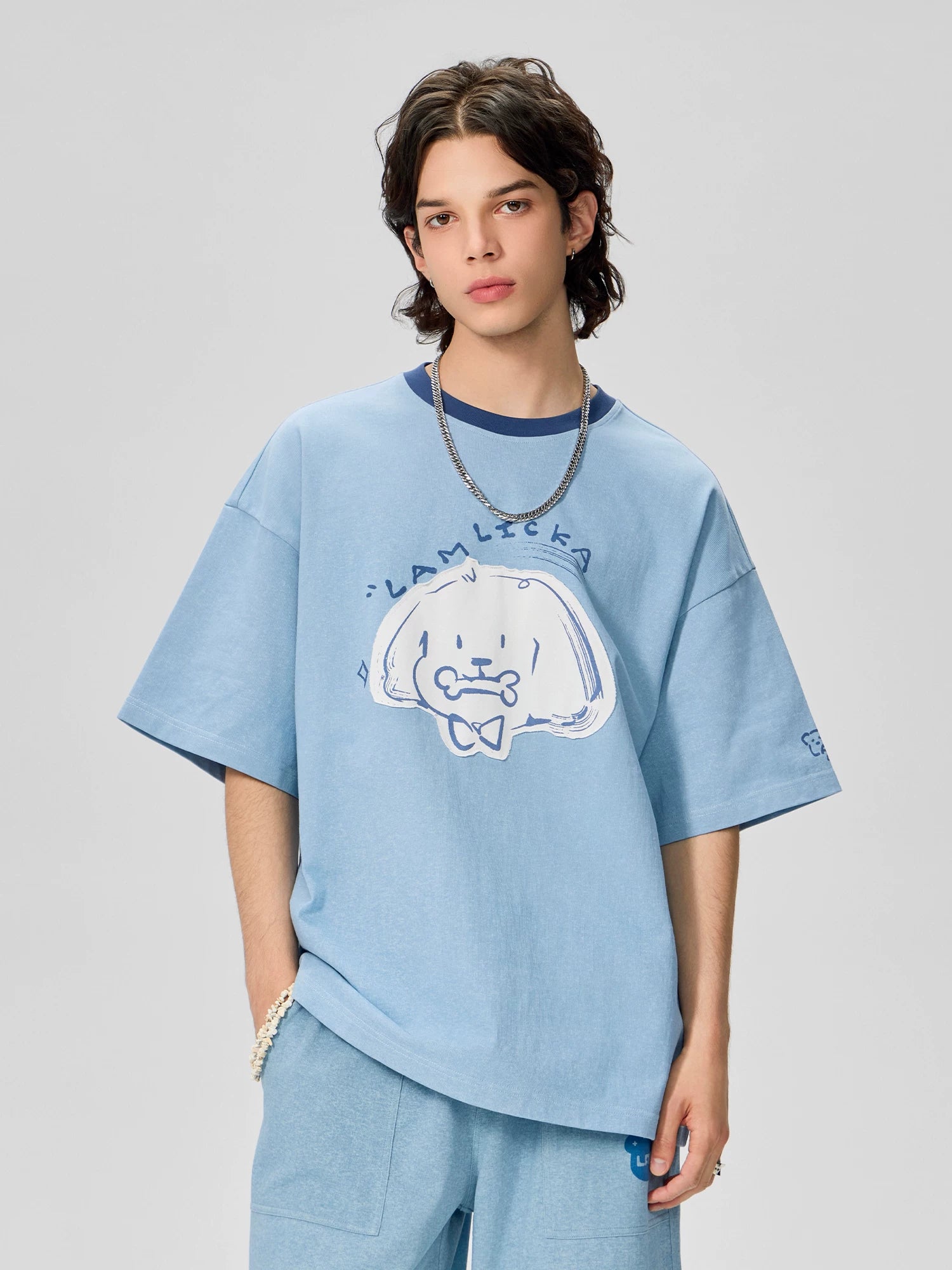LAMLICKA Dog Patch T - Shirt: Stylish Comfort for Dog Lovers - LAMLICKA