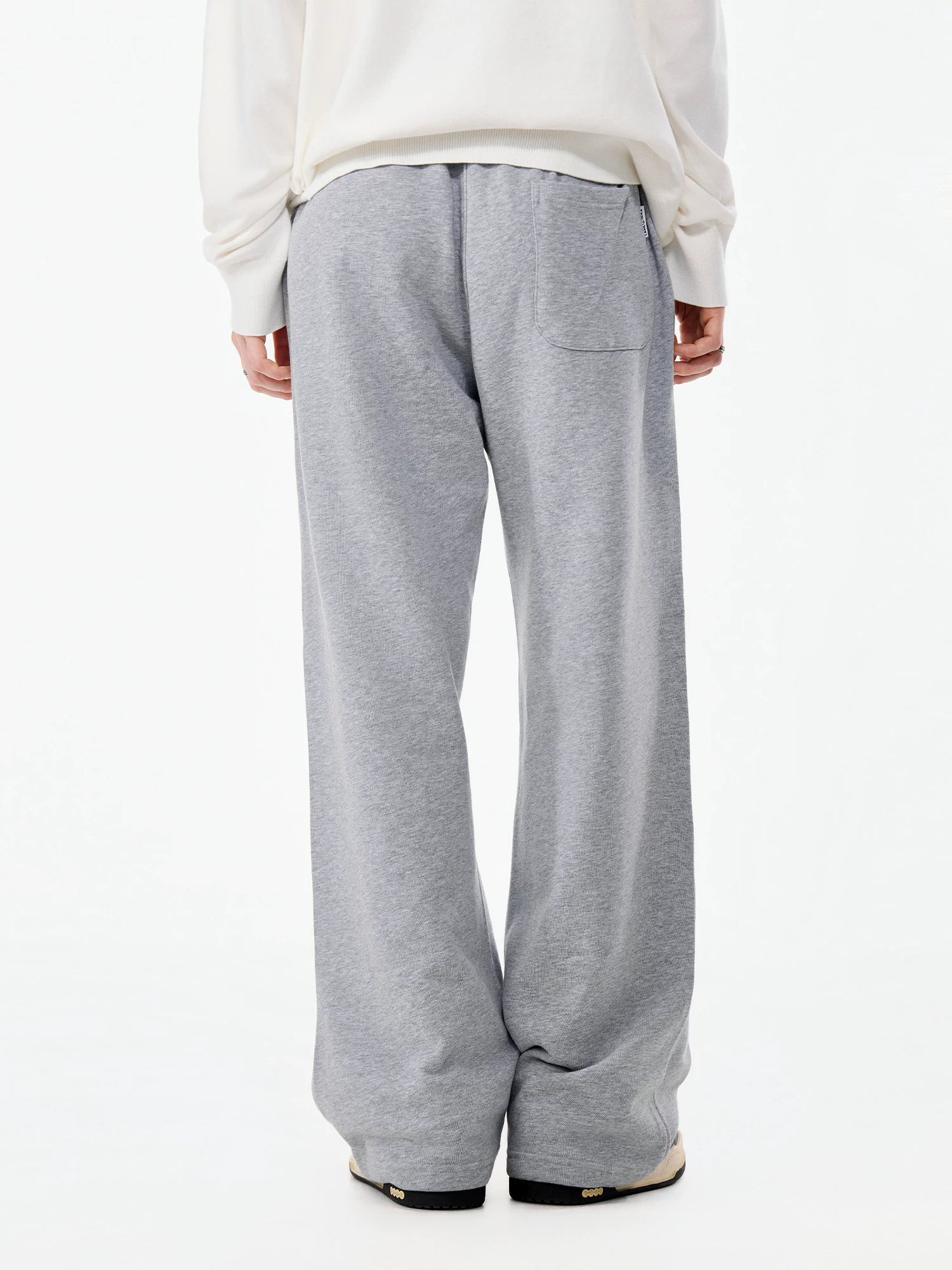 LAMLICKA gray cartoon print wide-leg pants, product image 3