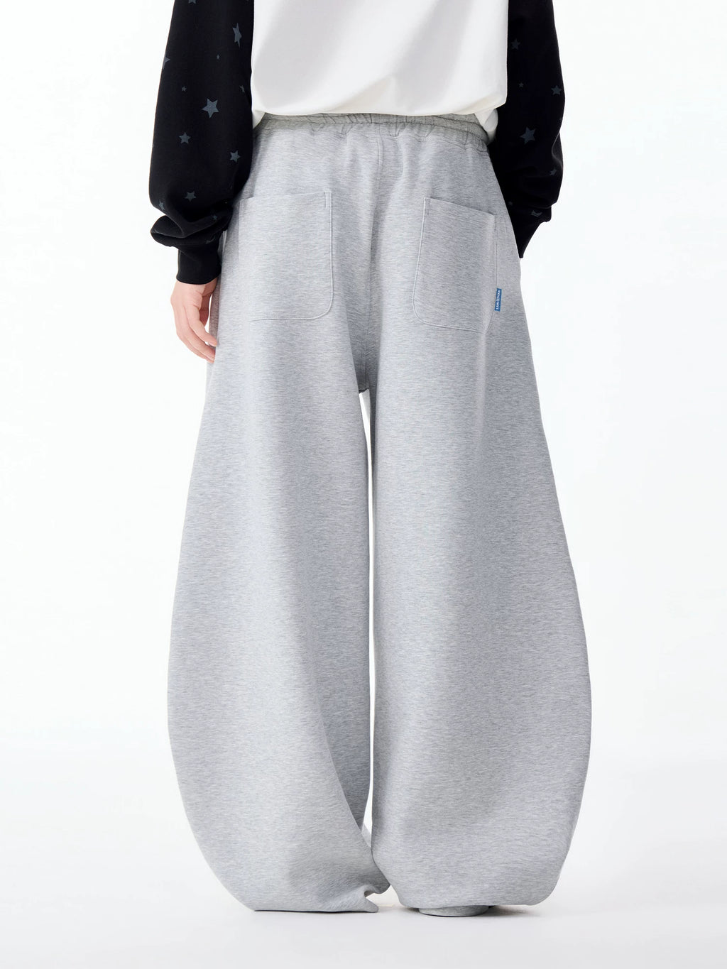 LAMLICKA Cat - Inspired Relaxed Wide - Leg Pants for Men – Cozy Gray Lounge Trousers - LAMLICKA