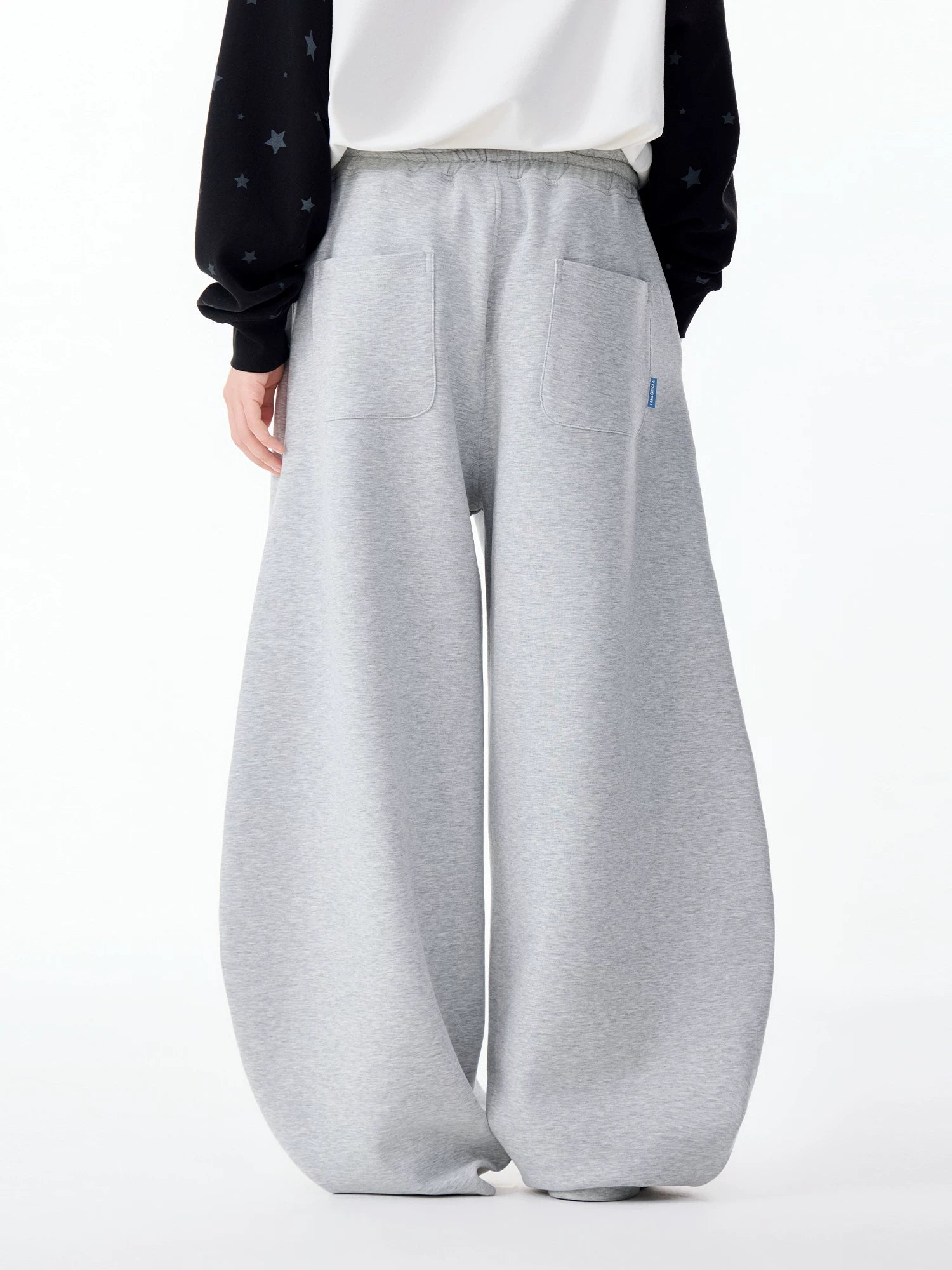 LAMLICKA Cat - Inspired Relaxed Wide - Leg Pants for Men – Cozy Gray Lounge Trousers - LAMLICKA