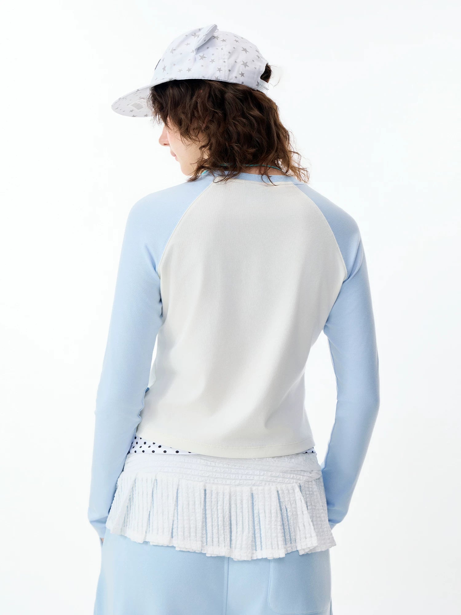 Lamlicka Whimsical Elephant Raglan Long Sleeve Fitted Tee - Tops - LAMLICKA