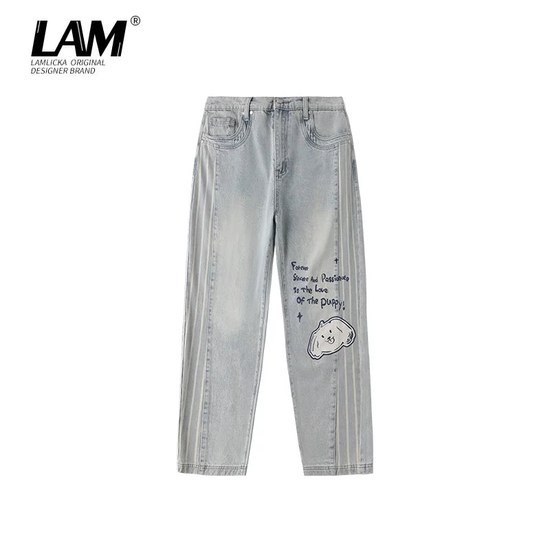 LAMLICKA Faux Two-Piece Long Sleeve T-Shirt