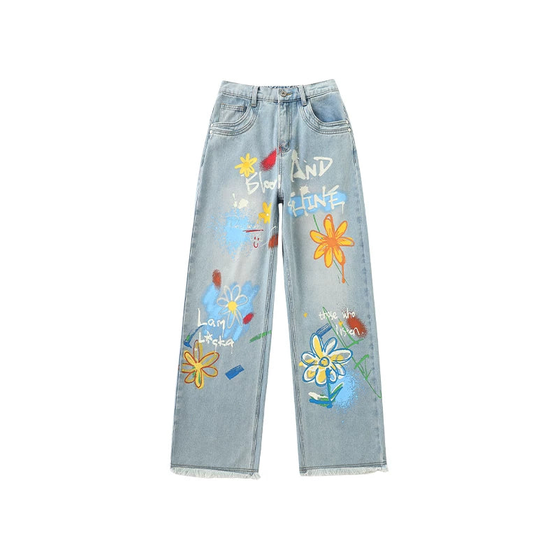 Lamlicka Elevate Your Style with Casual Loose Fit Jeans for Effortless Chic - LAMLICKA - 蓝色 - 2XL 175 - 200斤 - 6283067418066