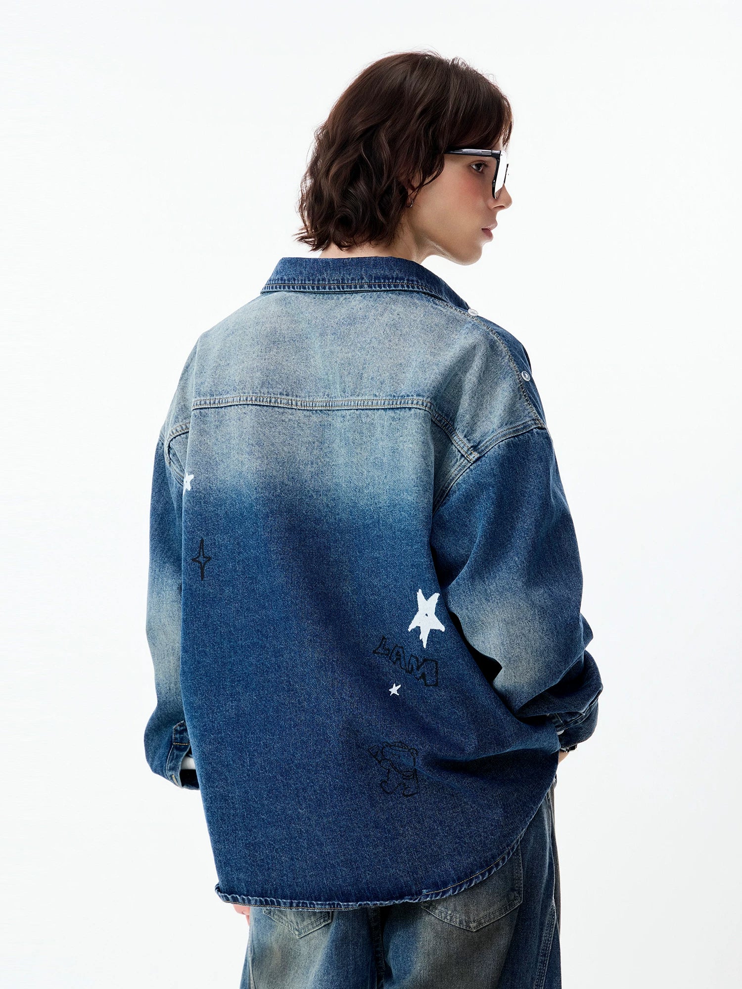 Lamlicka Elevate Your Style with the Striped Denim Overshirt for Men - LAMLICKA