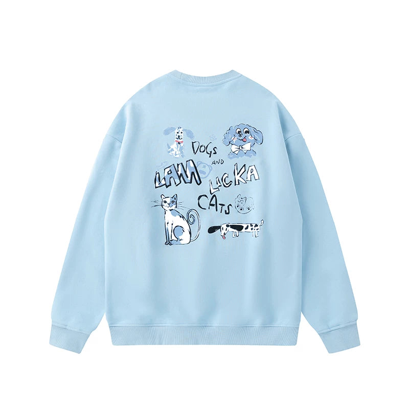 LAMLICKA Faux Two-Piece Long Sleeve T-Shirt