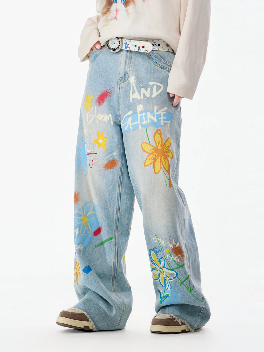 Lamlicka Elevate Your Style with Casual Loose Fit Jeans for Effortless Chic - LAMLICKA
