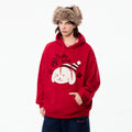 LAMLICKA red embroidered dog pullover hoodie, product image 7