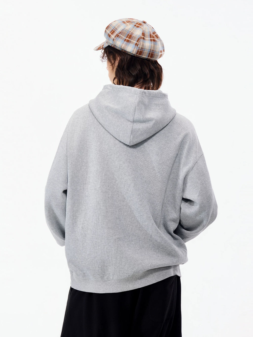 LAMLICKA American Style Embroidered Letter Hoodie – Heavyweight Oversized Streetwear Sweatshirt for Men & Women, Grey - LAMLICKA