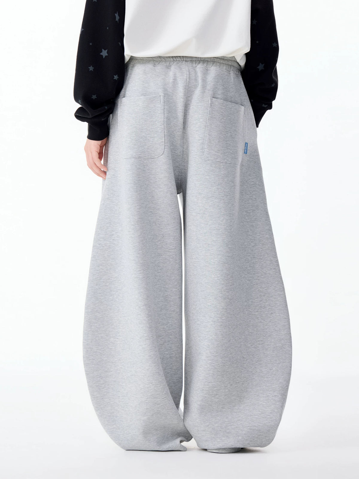 Cat Graphic Gray Wide-Leg Pants – LAMLICKA, view 5